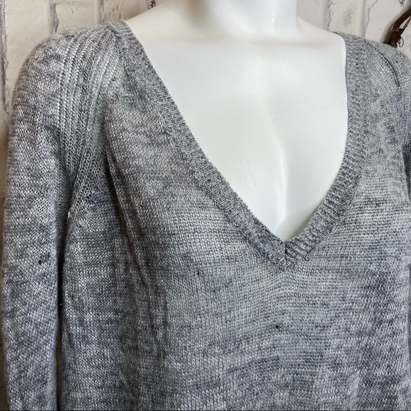 Eileen Fisher Gray Italian Yarn Light Knit Tunic - Picture 3 of 7